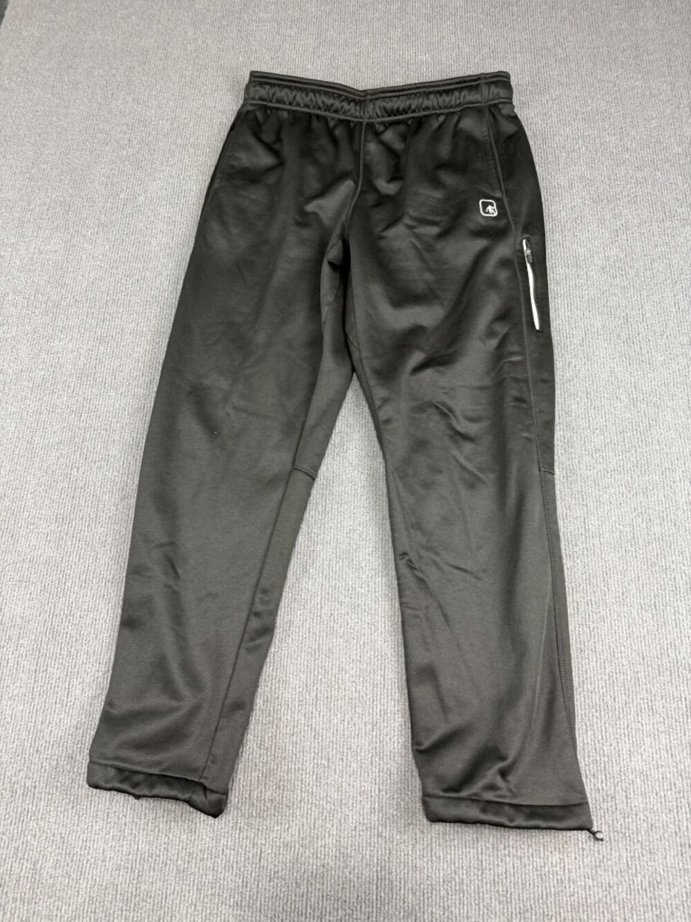AND1 Mens Black Ankle Zip Track Pants Size L